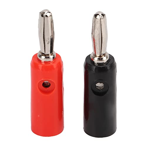 Conectores banana macho 4mm pack 10 piezas negro y rojo miniatura 5