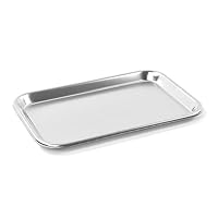 Teqler Edelstahltablett T-134801, 28,5 cm x 19 cm x 1,8 cm