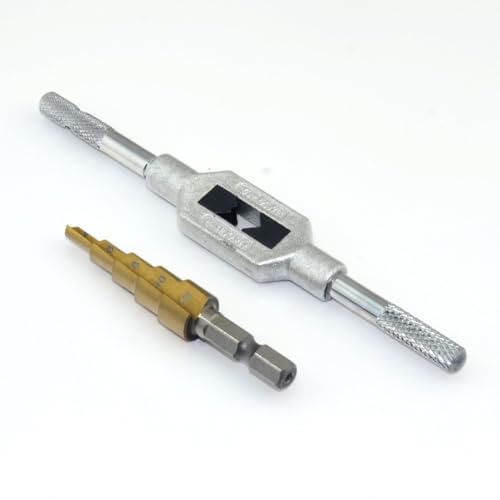 StiNGZjdM Compatible with Great Planes 4-Step Propeller Shaft Reamer Standard 4 6 8 10 12MM Opener Drill RC Tools(Reamer and Wrench)