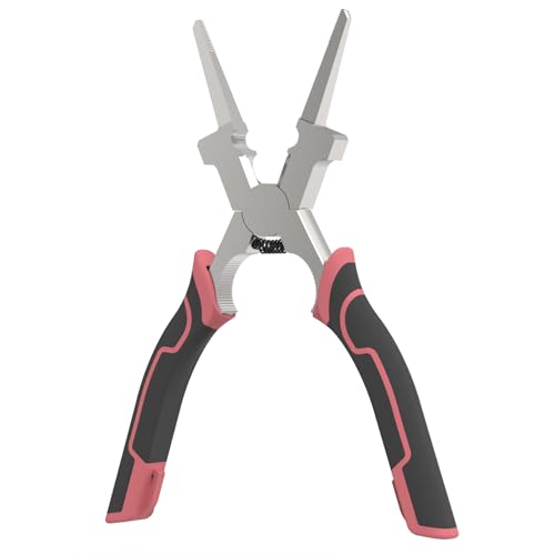 Image of YESWELDER 8 inch MIG Welding Pliers, Anti-Rust and Durable High-Carbon Steel, Black&Pink All-In-One Multifunctional MIG Pliers for Professional Welding