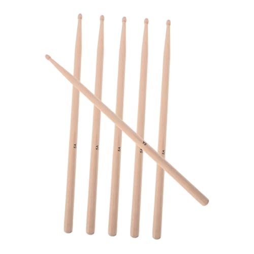 Baquetas clásicas de madera Abaodam, 3 pares, para práctica y actuación, agarre ergonómico, madera de arce duradera, para bateristas en presentaciones en vivo y grabaciones