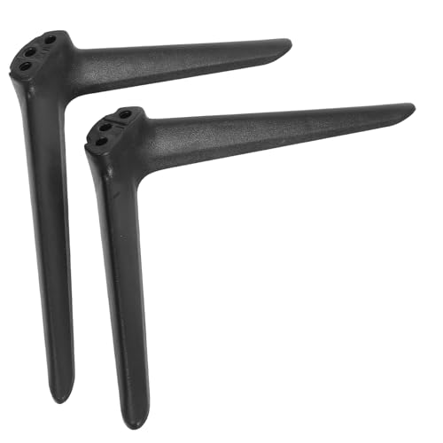 TOBBOMEY Heavy-duty Tv Stand Legs Replacement Plastic Monitor Stand Brackets for Stable Desktop Tv Support Easy Installation Anti-wobble Pedestal Holder for Home and Office Use