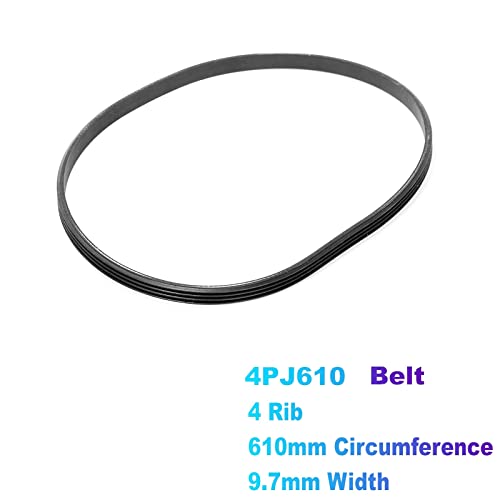 Sankuai 2Stück, 4PJ 610 Keilrippenriemen 4pj610, Keilriemen, Antriebsriemen 610pj4