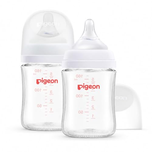 Pigeon Glass Nursing Bottle Wide Neck, Anti-Colic...