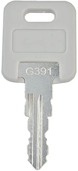 Image of KeyPower (10) G391 Keys RV Motorhome Trailer Camper RV Standard Baggage Door Lock Replacement Compatible with Global Link, Fastec, Bauer, Lippert Components, Montana