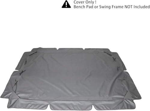 Toldo para hamaca de jardín exterior 3 plazas impermeable 164 cm 6