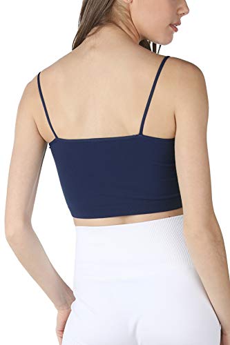 Image of NIKIBIKI Women Seamless Classic Crop Top Bralette, Made in U.S.A, One Size