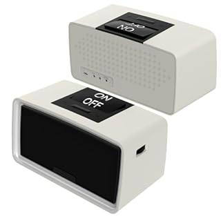 Healvaluefit Simple Music Player for Elderly, Easy Audiobook Player with 32GB TF Card & Card Reader for Dementia, Alzheimers, Visually Impaired, Low Vision Patients, Wired - GrayishWhite