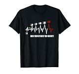 Herzschlag Motorrad Shirt, 6 Gänge Schaltung EKG T-Shirt T-Shirt