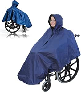 Poncho Impermeable para Silla de Ruedas, Capa sin Mangas para Silla de Ruedas, Capa para la Lluvia Impermeable Manual para Silla de Ruedas Cover