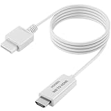 5ft WII to HDMI Converter Cable Adapter,for use with Full HD 1080P Devices with an HDMI Port,Compatible with WII,U,HDTV, Monitor (White)