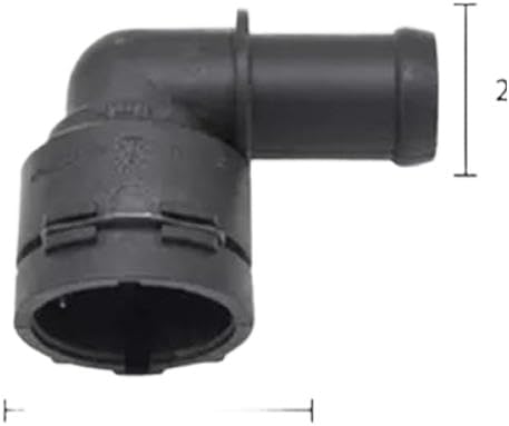 Heater Hose Connector 1K0122291J Compatible With A4 2013-2016 A6 2015-2016 A7 Q3 Q5 TT 2006-2016