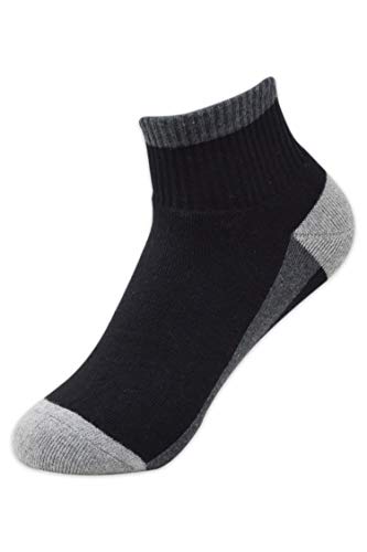 BALENZIA Men's Cushioned Ankle Length Sports/Gym Socks|Made With Cotton & Spandex- Pack Of 3|Thick/Terry/Towel High Ankle Socks For Men - Image 3