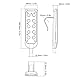 IP66 Power Recliner Controller Fernbedienung Ersatz, Hebestuhl-Handsteuerung, 8-polige Hebebettsteuerung, Elektrisches PVC Hebestuhl-Handsteuerung, Hebestuhl-Fernbedienung für Manuelle Handsteuerung