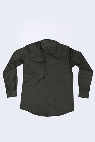 Image of Cotton Blend Formal Shirt for Men | Full Sleeve, Regular Fit, Button Down, Palin & Stylish Collared Neck | Breathable Lightweight Fabric for Office, College Meetings & Gathering