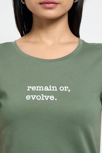 Image of Honey Women's 100% Cotton T-Shirt | Regular Fit | Round Neck | Half Sleeve
