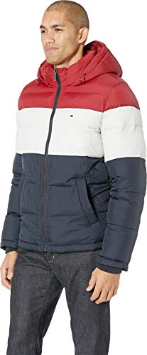 Image of Tommy Hilfiger Men's Down Alternative Hooded Puffer Jacket (Standard and Big & Tall)