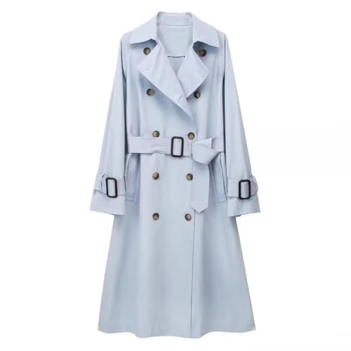Trench croisé femme pour le bureau mi-saison fluide