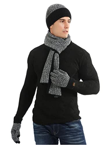 Gorro, bufanda y guantes térmicos TPS-B de punto elástico para protegerse del frío
