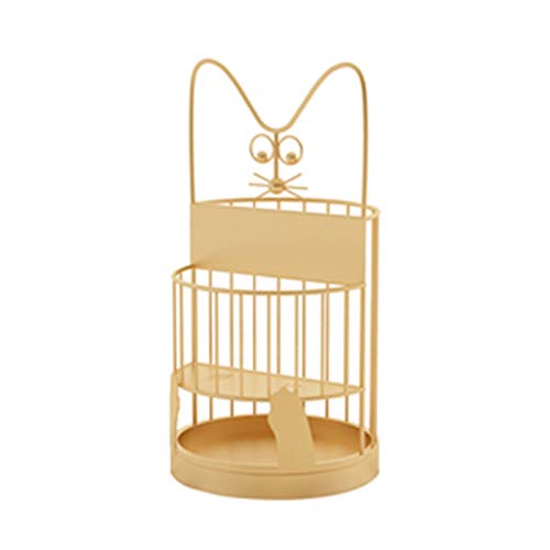 Organiseur de parapluies en métal or 25x50 cm pour entrée et chambre d'enfant