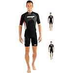 Adult Men's Shorty Wetsuit for Snorkeling, Scuba Diving - Quaility 2.5 mm Thermal Neoprene - Med X: Designed in Italy by Cressi