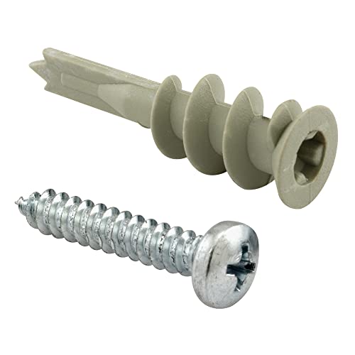 Anclajes para la pared de construcción de nailon resistente Prime Line MP10554 número 8 pack 50 2