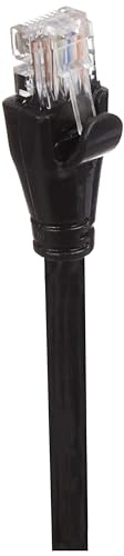 Image of amazon basics RJ45 Cat-6 Ethernet Patch /LAN Cable for Personal Computer - 5 Feet (Black)