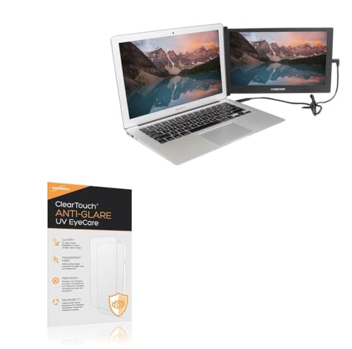 BoxWave Screen Protector Compatible With SideTrak Slide Portable Monitor (12.5 in) - ClearTouch Anti-Glare Anti-UV EyeCare (2-Pack), Filters out Harmful Blue Light Reduce Fatigue