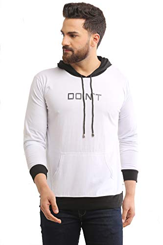 Image of Dagcros Men's Full Sleeve Printed Hooded T-Shirt