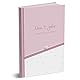 mintkind® Babyalbum Dein erstes Lebensjahr A5 Rosa | Baby Fotoalbum zum Selbstgestalten | Baby Geschenk für Mädchen und Junge | Babybuch zum Eintragen | Baby Buch ab 0 Monate | Baby-Tagebuch