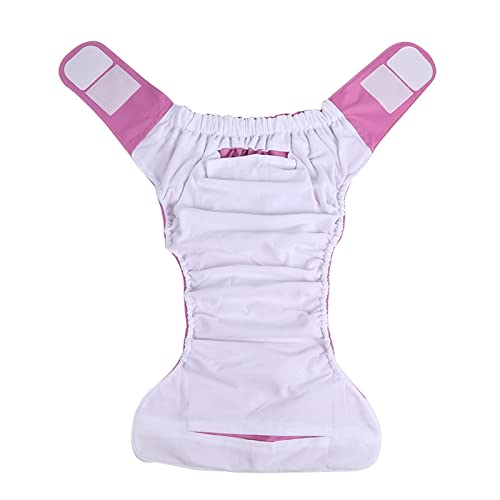 Image of Adult Diaper Nappy Leak Proof Breathable Fitted Reusable for Men Women White