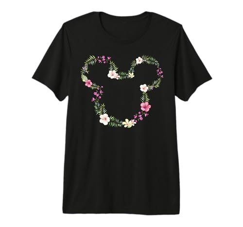 T-shirt Mickey Floral Outline une idée cadeau originale pour fan de Disney
