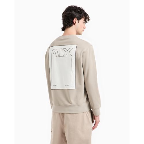 Armani Exchange Men's Cotton French Terry Back Logo Sweatshirt4