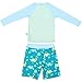 Kids Swimsuit Boys Two Pieces Swimsuit Rash Guard Sets Sun Hat Tree Dinosaur Print UPF 50+ Bathing Suit Swimwear