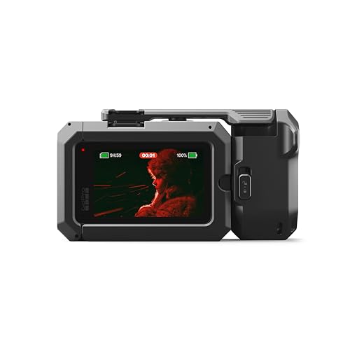 Image of GoPro Mission 1 PRO Grip Edition - Includes Mission 1 PRO Camera, Point-and-Shoot Grip, One Enduro 2 Rechargeable Battery, Removeable Lens Hood, Carrying Case