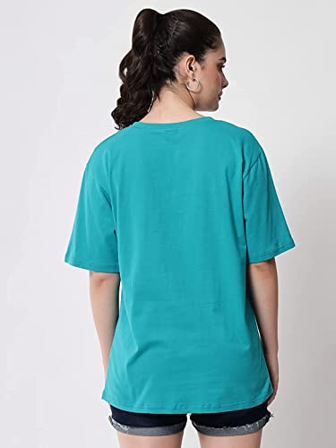 Image of FUNDAY FASHION Women Cotton Half Sleeve Oversized T-Shirt (Pack of 2)