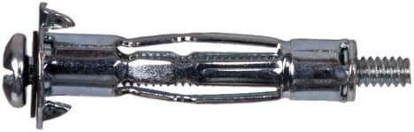 Hillman 1/4 in. Dia. x 2 3/4 in. L Steel Pan Head Hollow Wall Anchors 2 pk