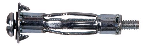 Hillman 1/4 in. Dia. x 2 3/4 in. L Steel Pan Head Hollow Wall Anchors 2 pk