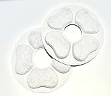 ZUFIO 8 Pack Replacement Filters for Cat Fountain, Pet Water Fountain Filters, Activated Carbon Filters for Cat and Dog Water Fountain, Automatic Flower Water Dispenser Filters