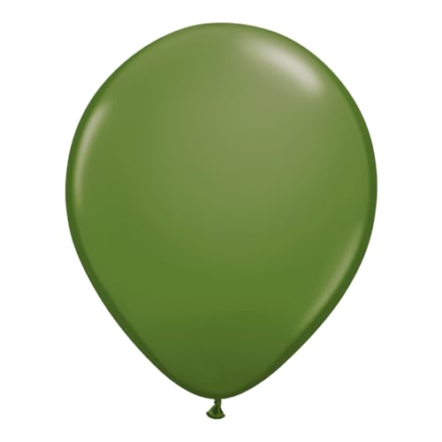 Balão Bexiga Verde Musgo Redondo 9 Polegadas 50 Unidades