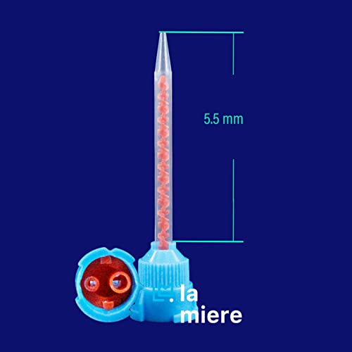 100Pcs Blue/Orange 10:1 High Performance Dental Impression Mixing Tips, Hp T-Style Tips (10:1 Blue&Orange) #TOP1