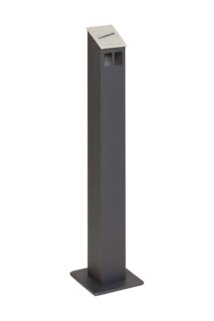 HISKA Popielniczka stojąca aluminium malowana proszkowo (antracytowa)