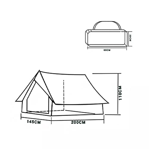 Carpa de viaje para parejas tipo cabaña para camping miniatura 3