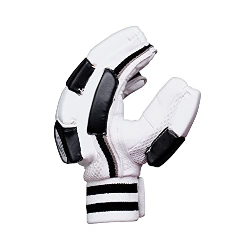 Image of Whitedot Spade New Cricket Batting Gloves||Suitable for Mens|Adult|Large Right Hand||White