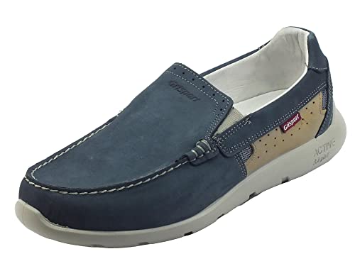  Grisport Active 43908N16 Oceano Mocassini per Uomo in Nabuk Blu Fondo Antistatico (Taglia 42)