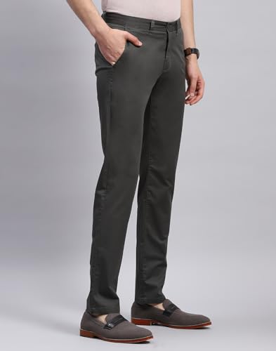 Image of Monte Carlo Mens Solid Regular Fit Trouser (2240861402CF)