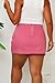 Tycorwd Women's Plus Size Sexy Mini Denim Skirts Jean Short Skirt Irregular with Pockets Pink1 4XL