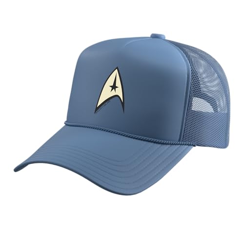 Star Trek Command Uniform Trucker Hat with Adjustable Mesh Back, Light Blue