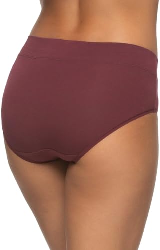 Image of Felina Womens 5 Pack Pima Cotton Wide Waistband Hipster
