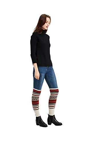Image of Leg Warmers for Women Long Wool Boot Warmer Thick Warm Leg Warmers for Winter